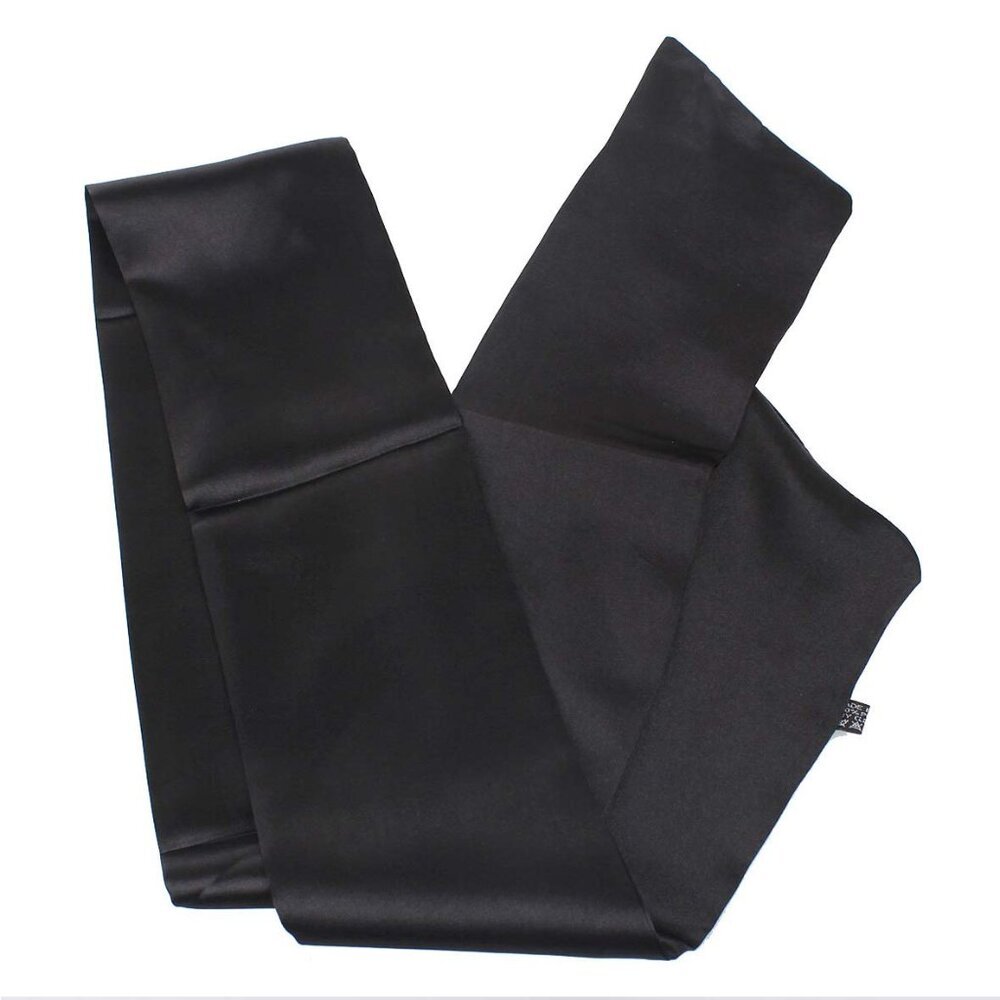 Satin Edge Scarves for Wigs Silk Headbands Soft Edge Scarf to Lay Edges for Blac - Picture 8 of 9